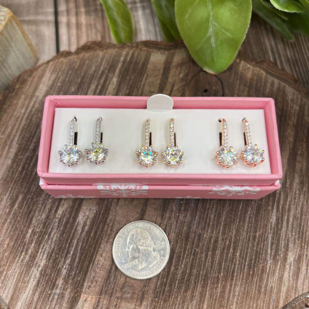 Diamonique CZ Earring Set