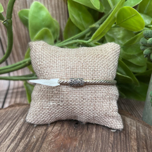 Sterling & 18k Pearl Cuff