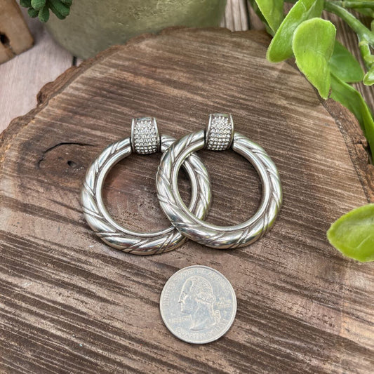 Brighton Pave Hoop Earrings