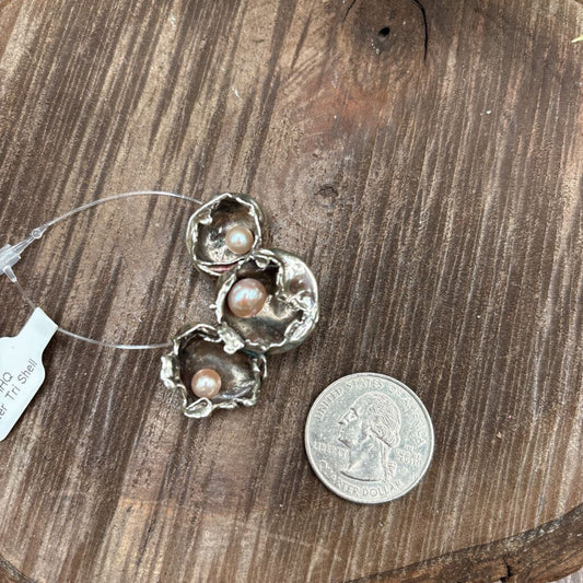 Sterling & Pearl "Shells" Pendant