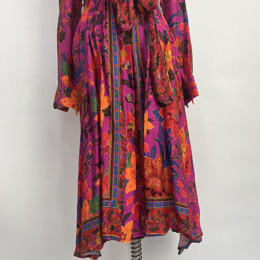 Farm Rio L/s Floral Dress