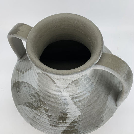 Hand Brushed Pot w Handles