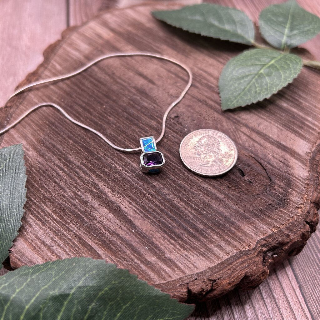 Sterling Gem Necklace