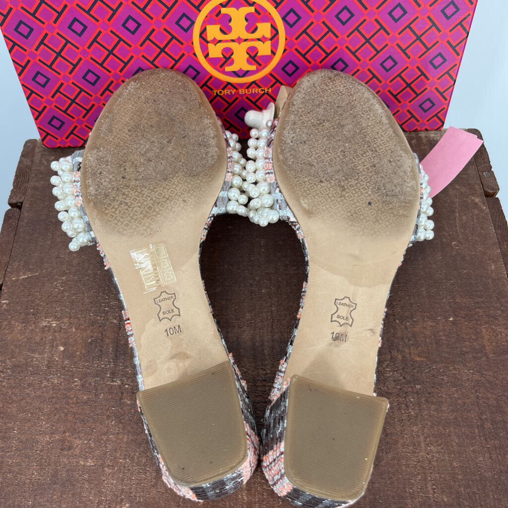 Tory Burch Tatiana Pearl Satin Slides