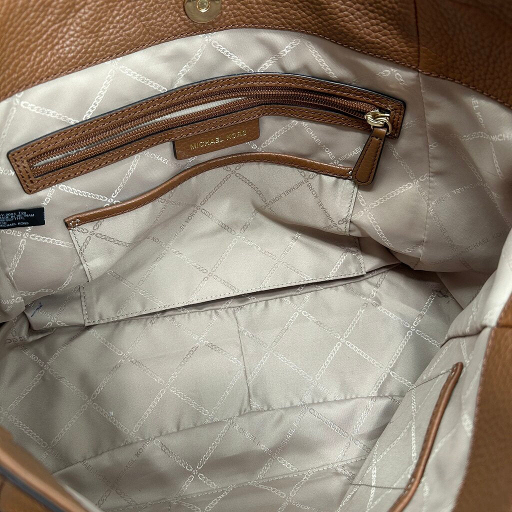 MK Leather Shoulder Bag