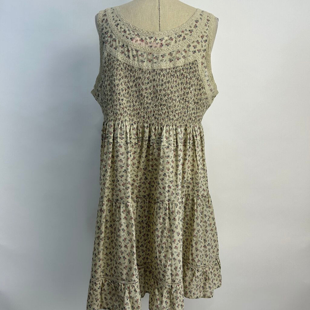 Lucky Brand Slvls Floral Dress