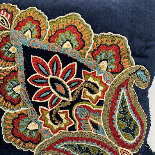 Mackenzie-Childs Embroidered Pillow