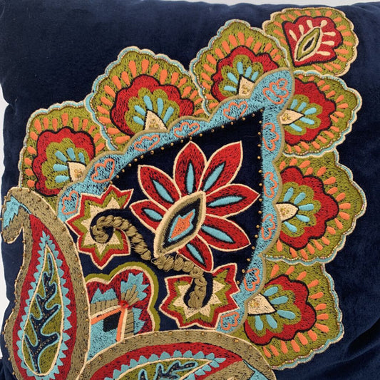 Mackenzie-Childs Embroidered Pillow
