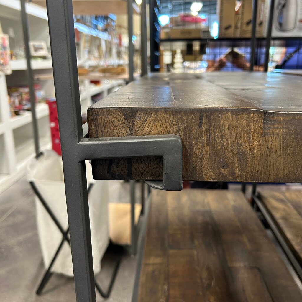 Metal & Wood Plank Shelves