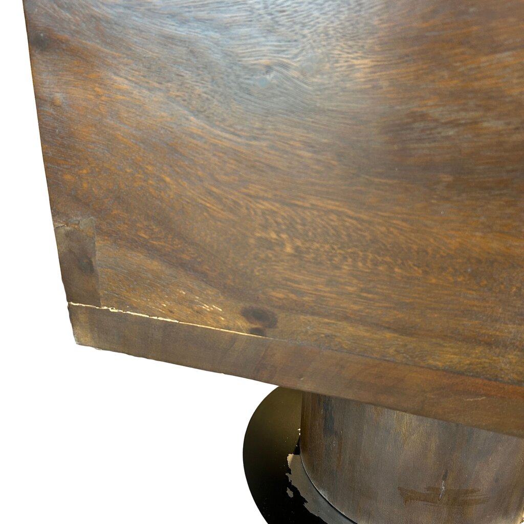 Modern Wood Pedestal Chair