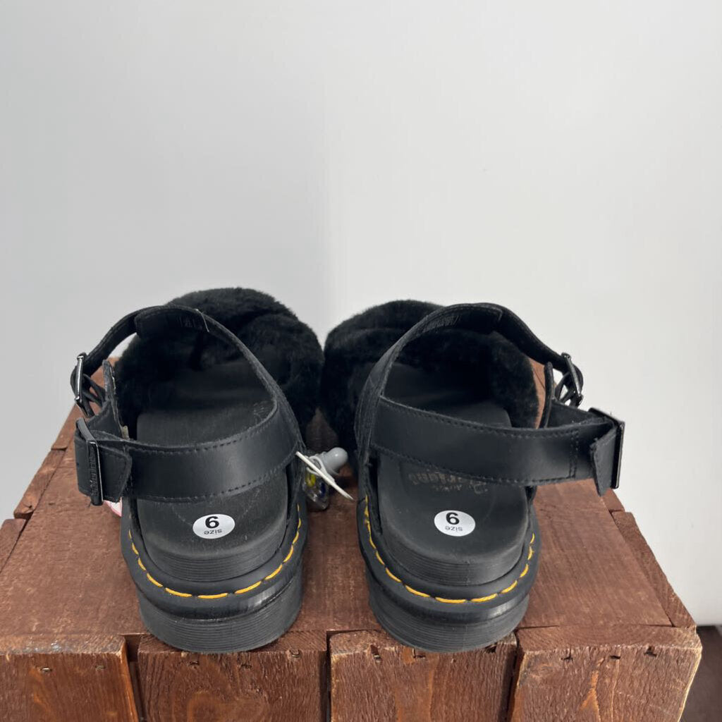 Dr Martins Faux Fur Sandal