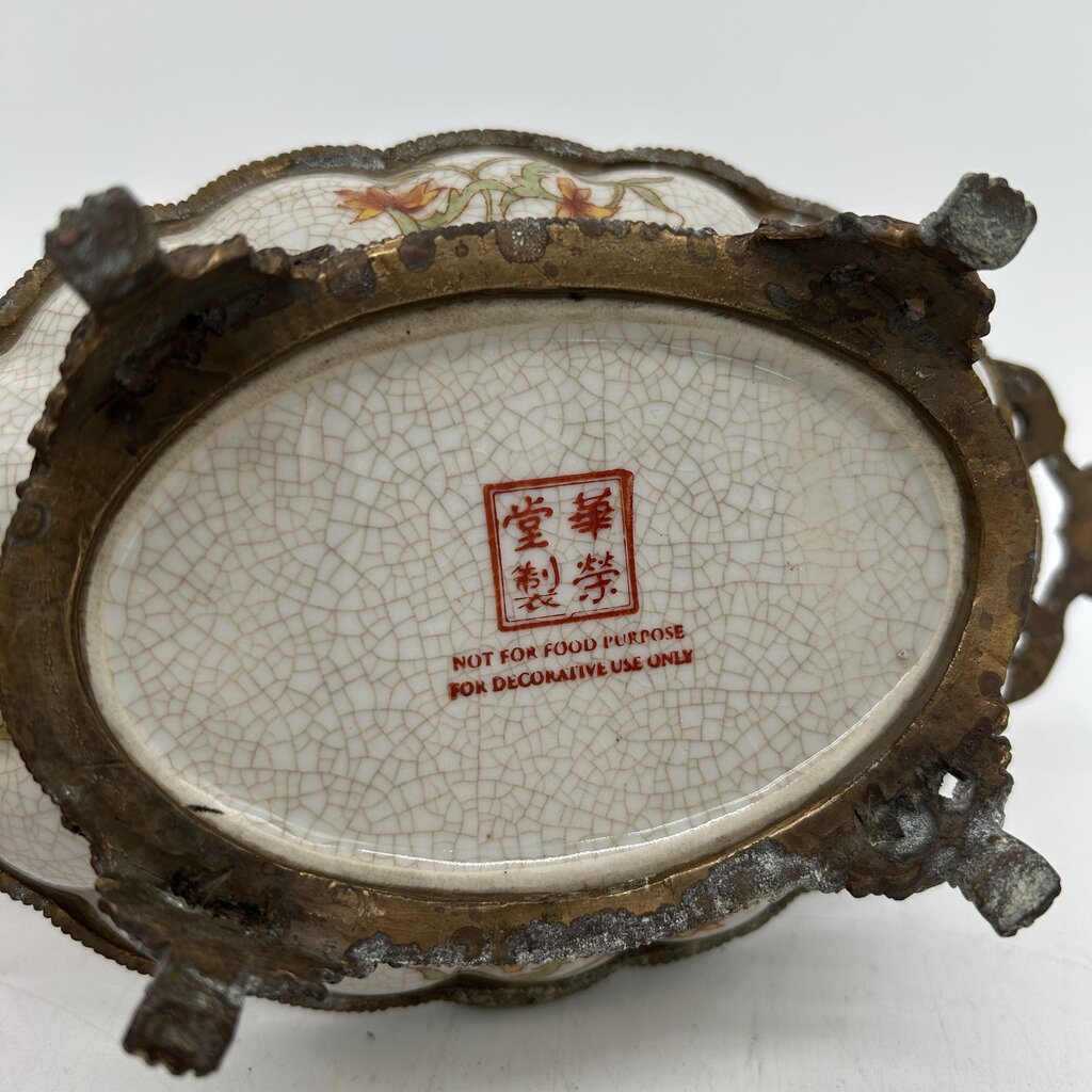 VTG Floral Trinket Dish