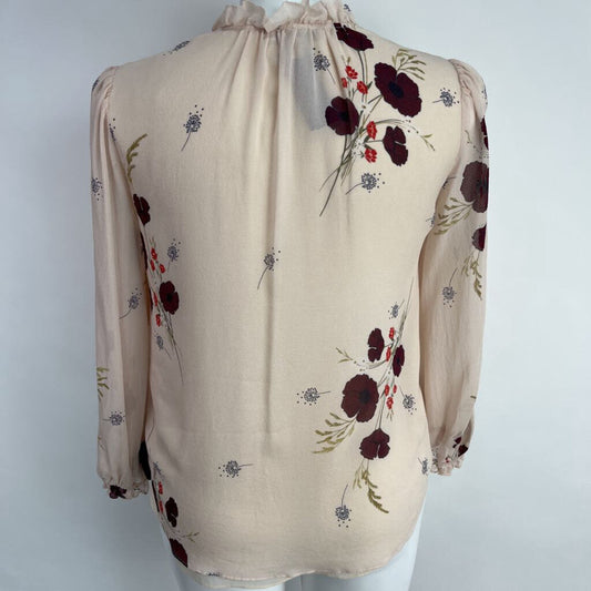 Joie L/S Floral Silk Shirt