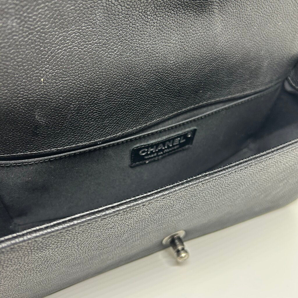 Chanel Caviar Leather Old Medium Boy Bag