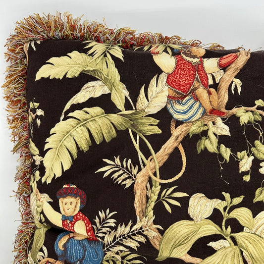 Tropical Palms & Monkeys Pillows