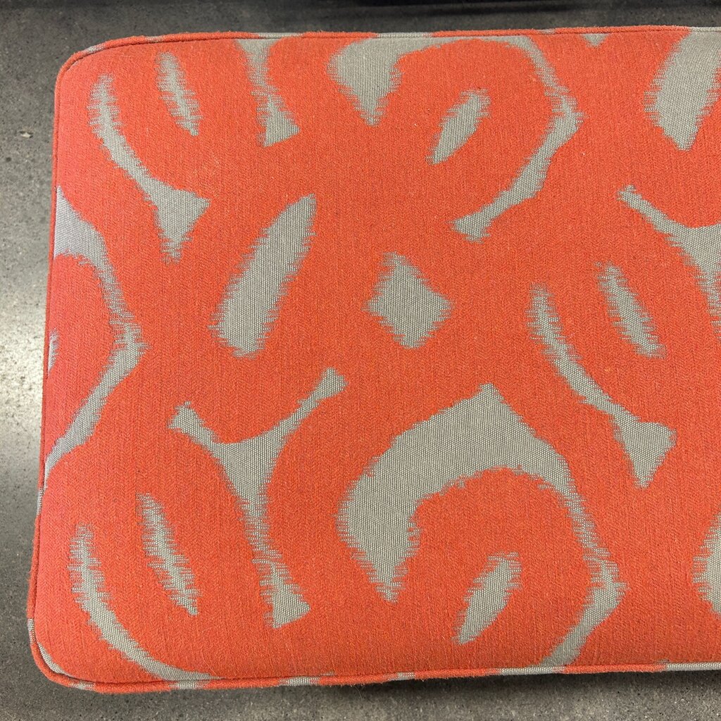 Rowe Squiggle Pattern Ottoman