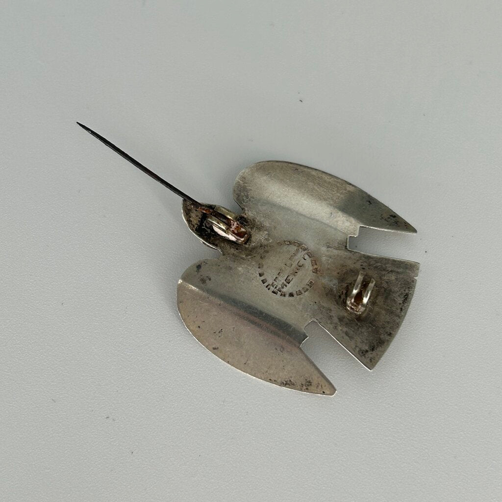 Sterling Thunderbird Brooch