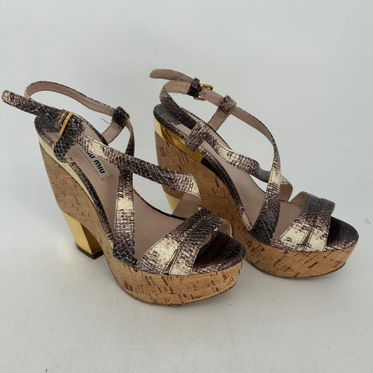 Miu Miu Pseudo Wedge Heel