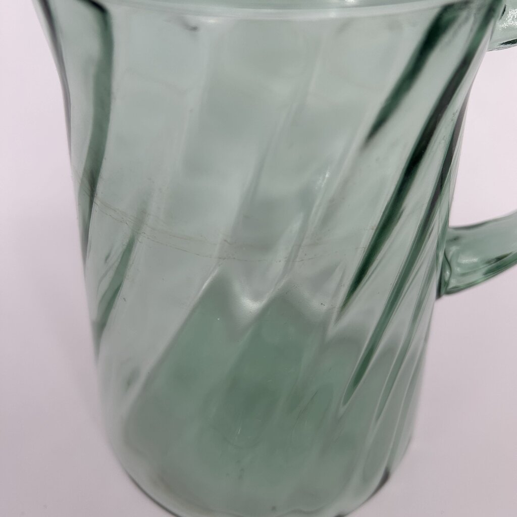 Ridged Glass Pitcher