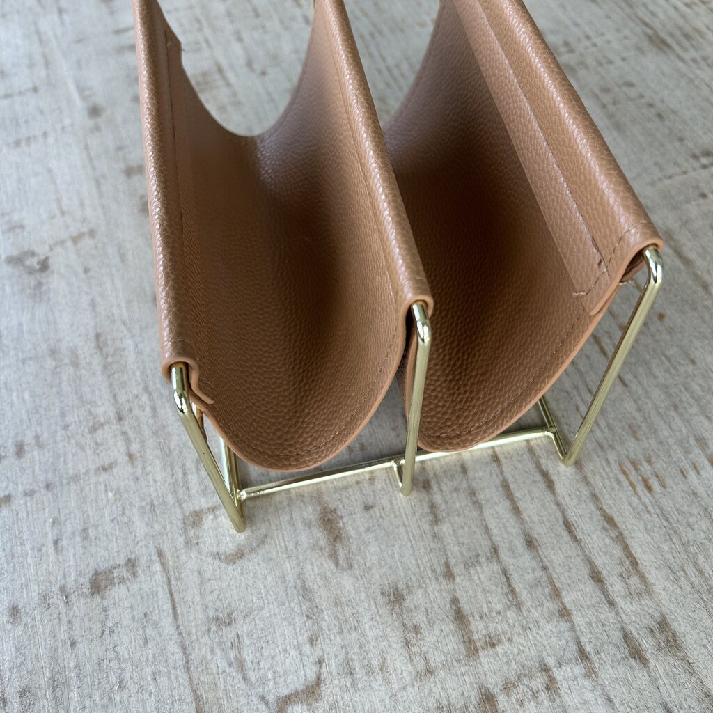 Faux Leather Mail Organizer