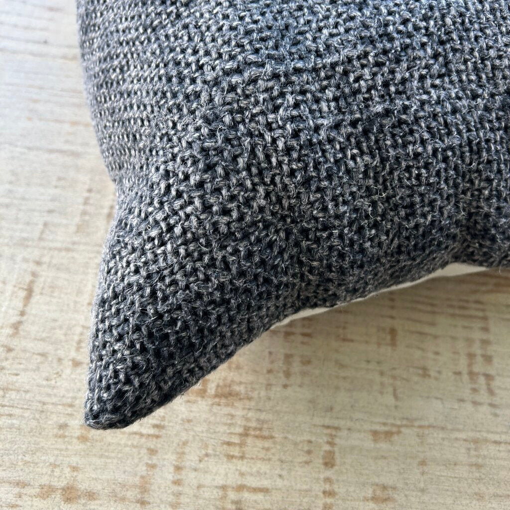 Woven Linen Throw Pillow AS IS