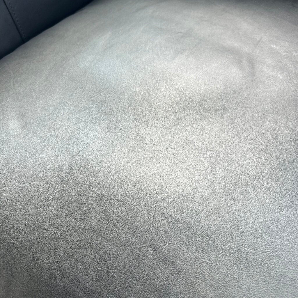 Four Hands Leather Swivel Arm Chair AS IS