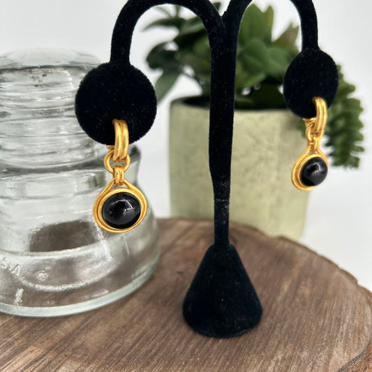 Julie Vos Solara Hoop & Charm Earrings