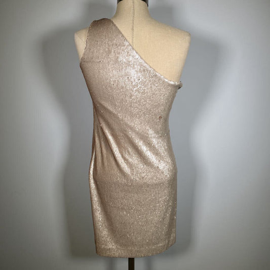 Halston One Shoulder Sequin Dress