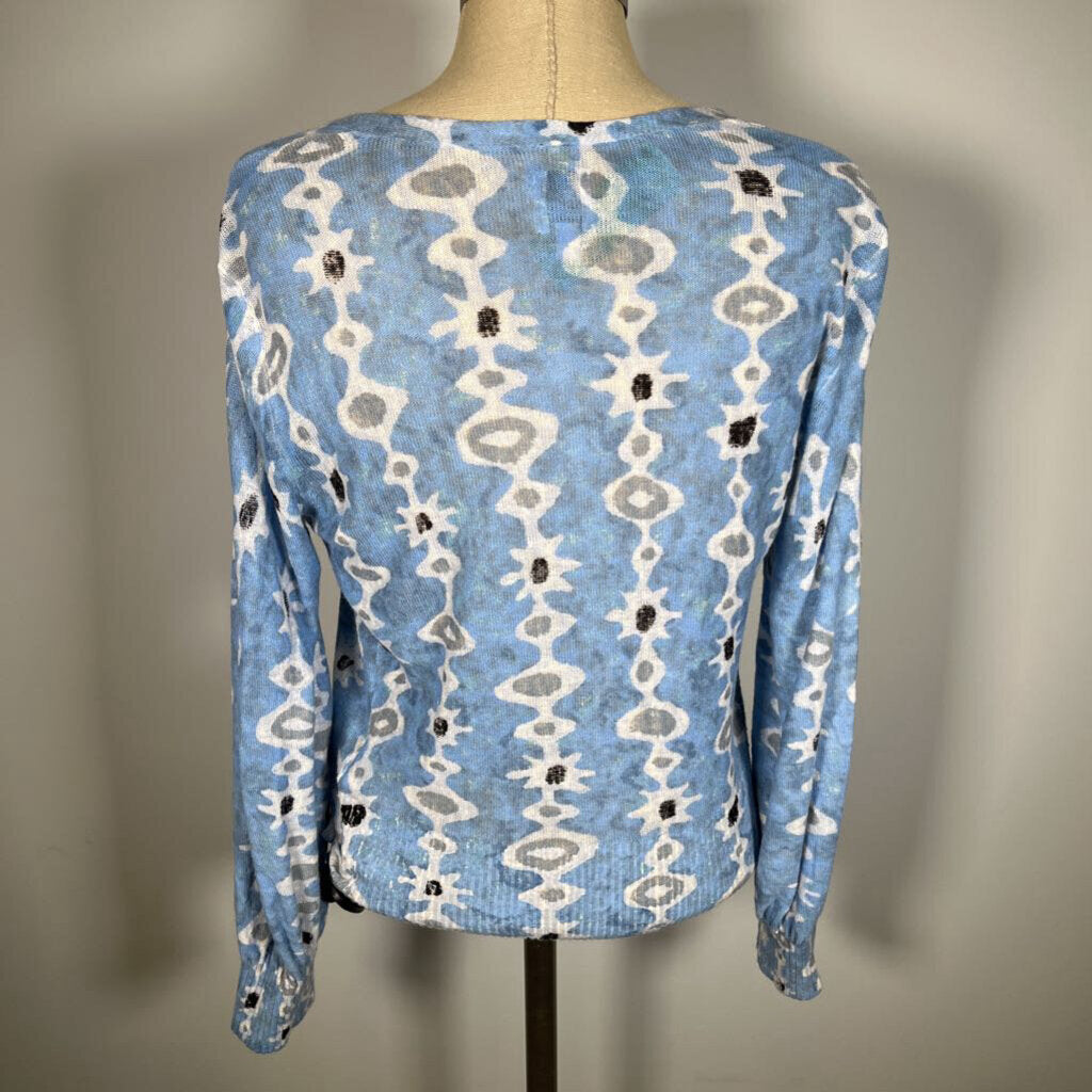 Nic + Zoe L/s Print Sweater