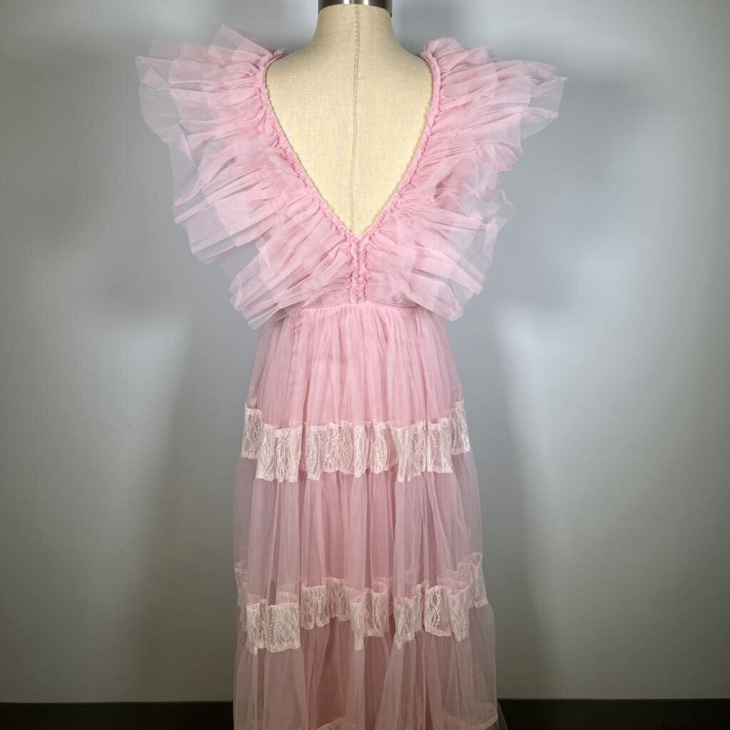 Lace & Beads Sheer Layered Dress