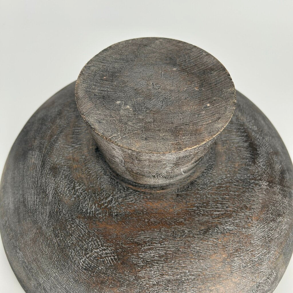 Wooden Pedestal Bowl
