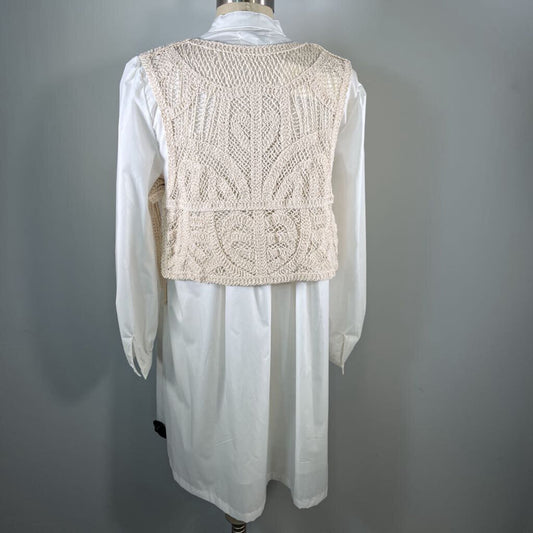 Anniewear L/s Dress w/Crochet Vest