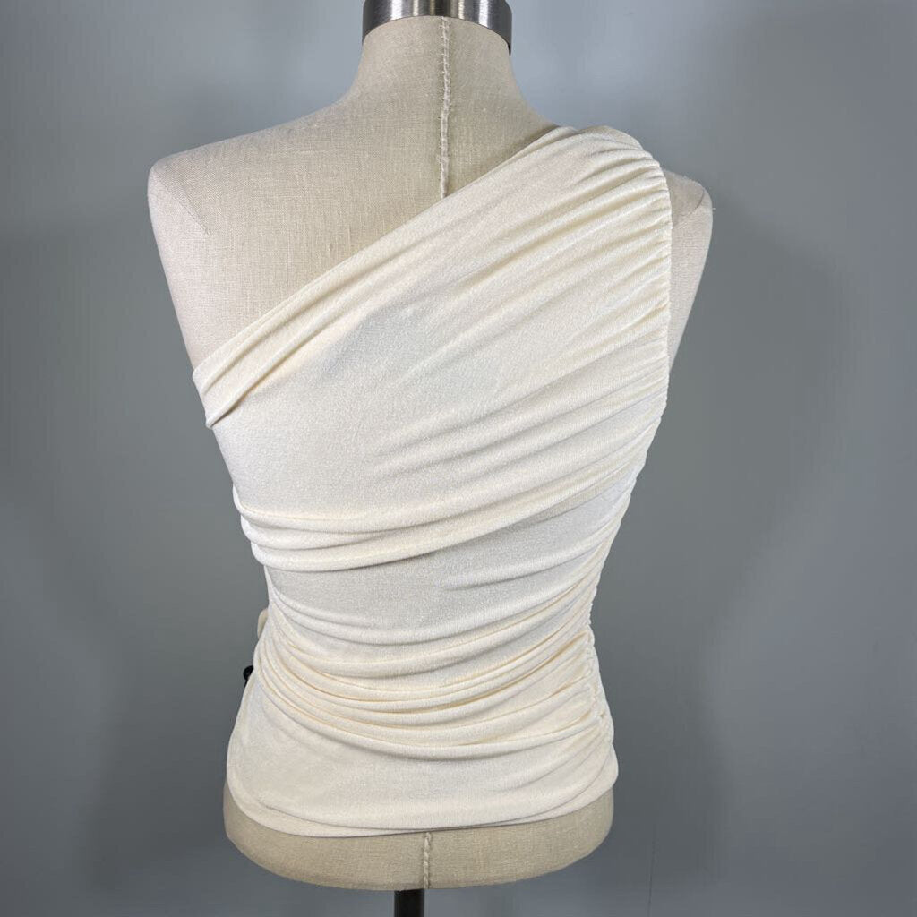 One Shoulder Ruched Shirt