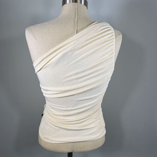 One Shoulder Ruched Shirt