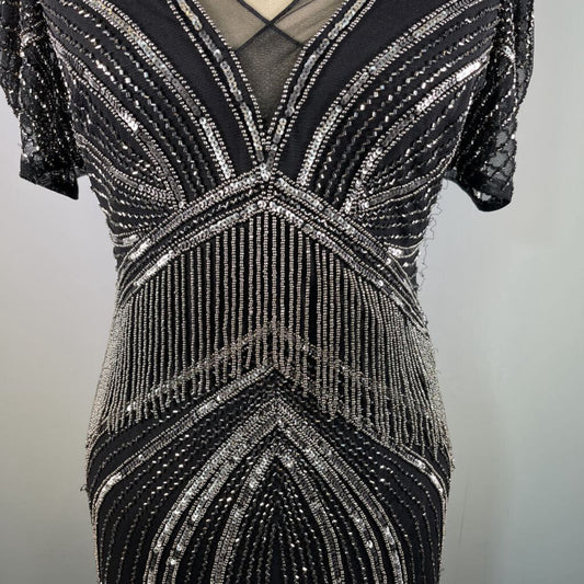 Adrianna Papell S/s Beaded Dress