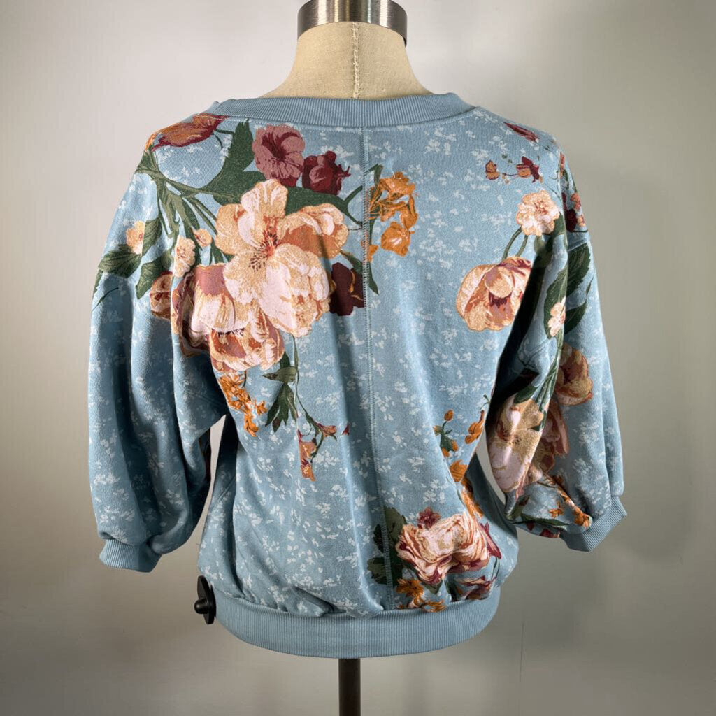 Pilcro Floral Sweatshirt