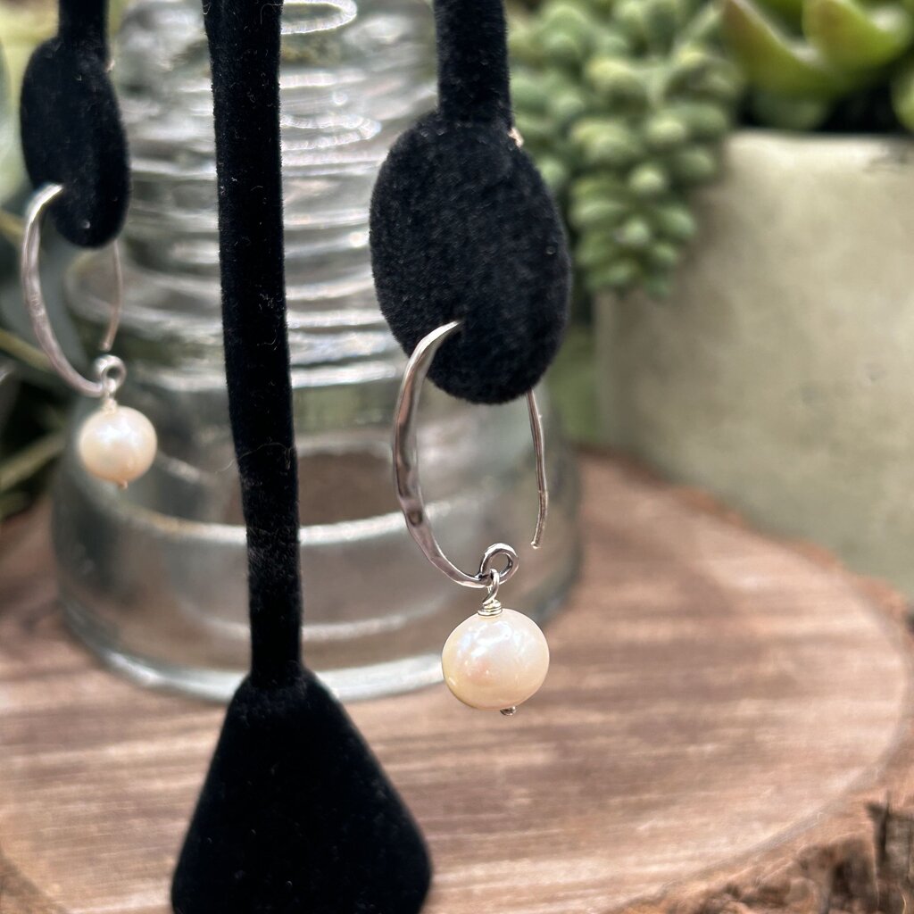 Silpada Sterling Pearl Drop Earrings