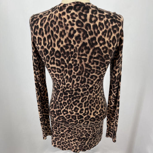 Saks Fifth Avenue Animal Print Cardigan