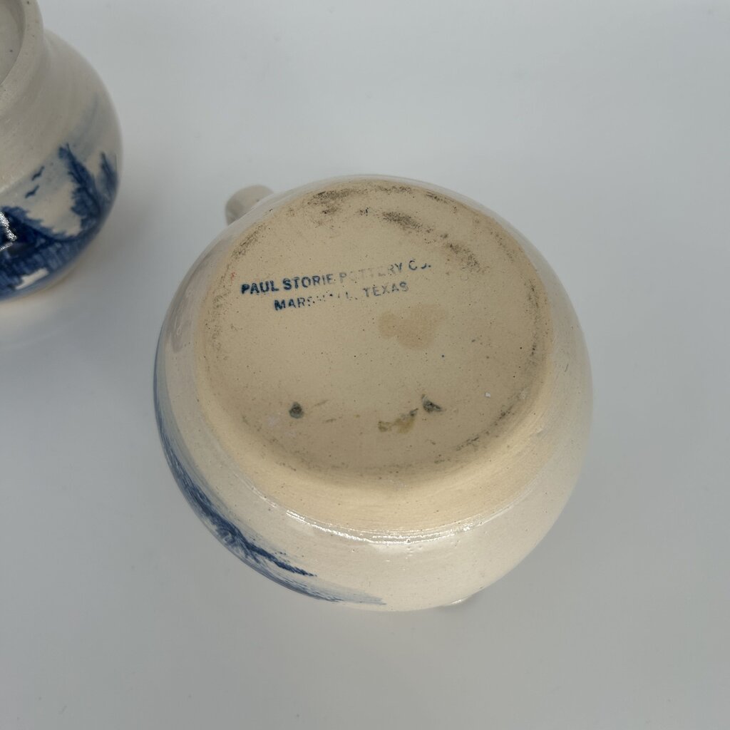 Barn Motif Cream & Sugar Set AS IS