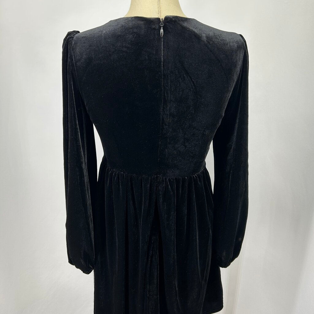 Sugar Lips L/s Velour Dress