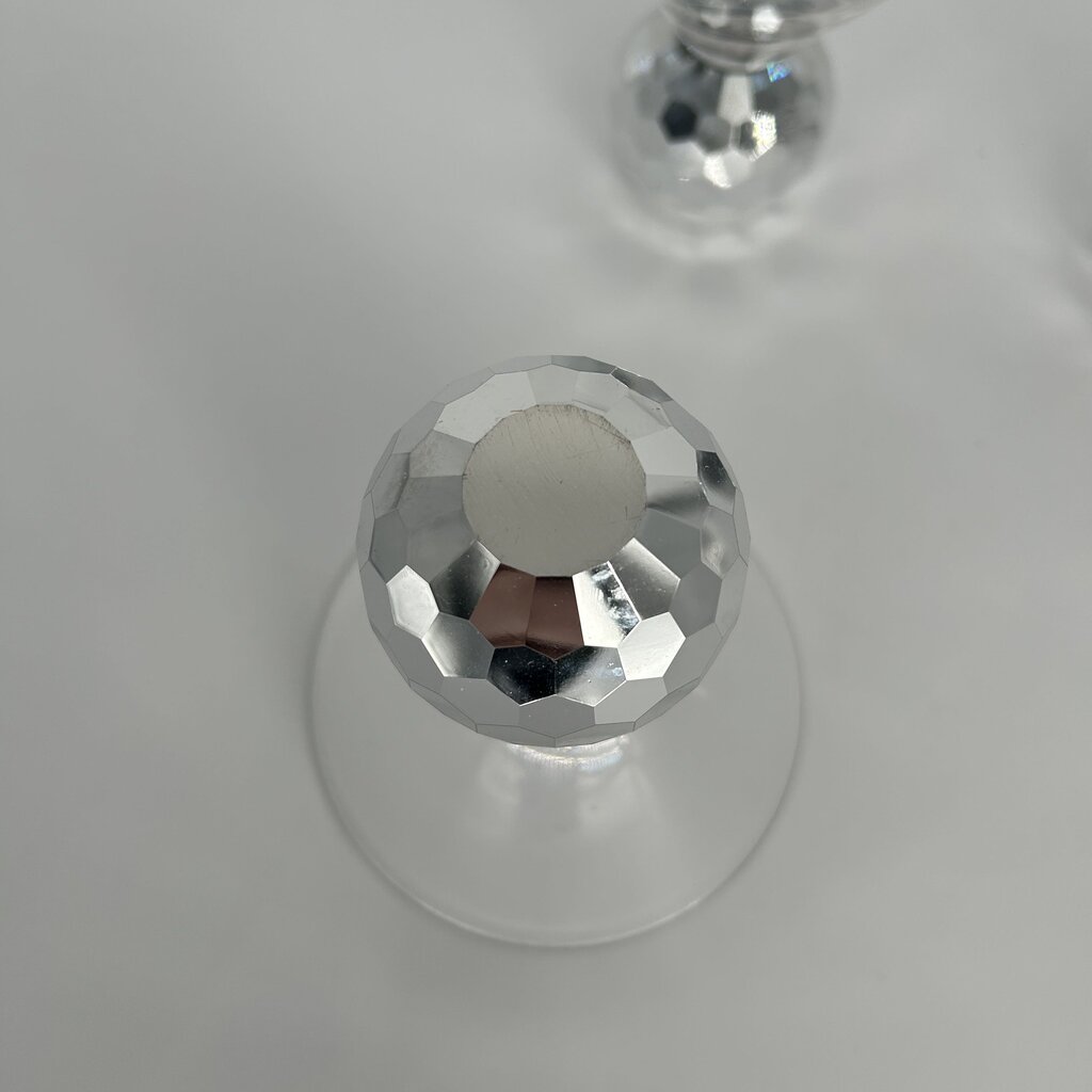 Hammered Disco Martini Glass Set