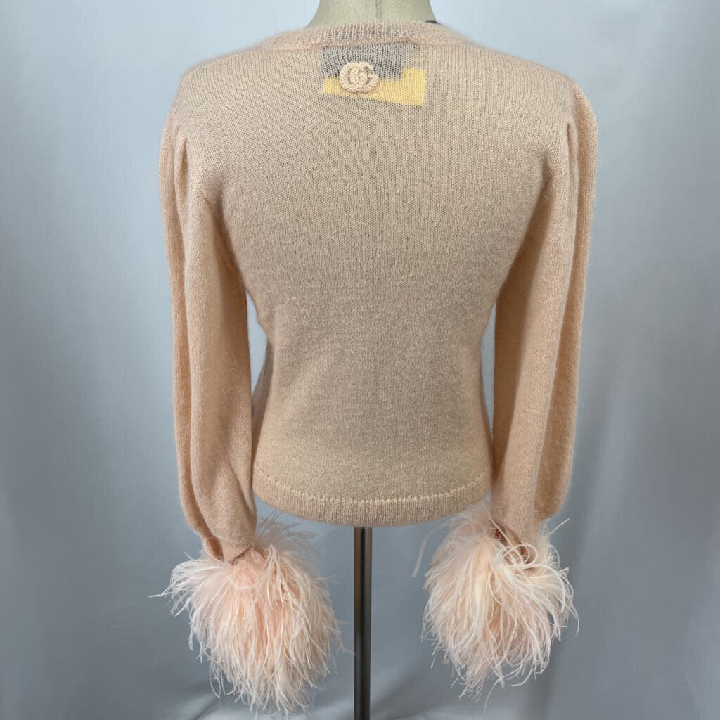 Gucci Feather Cuff Sweater