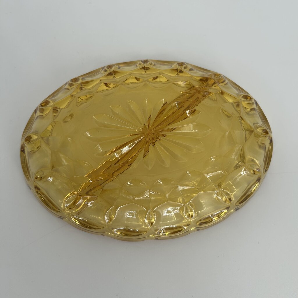 Divided Cut-Glass Relish Tray