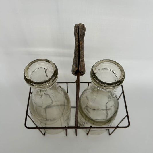 Milk Bottles in Carrier
