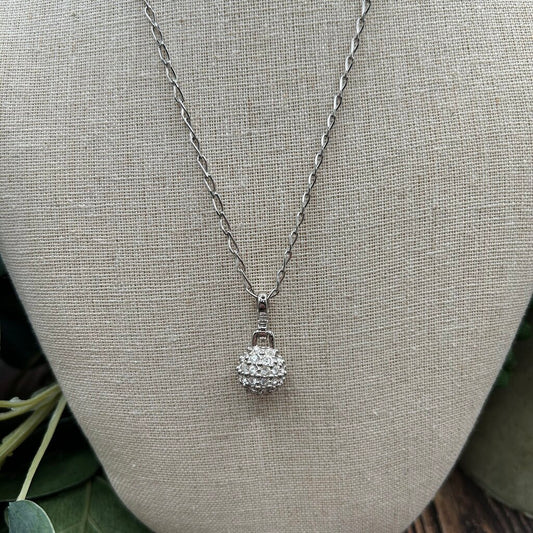 Swarovski Pave Ball Necklace