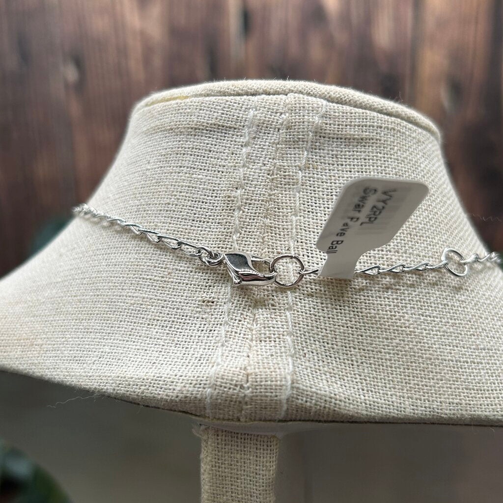 Swarovski Pave Ball Necklace