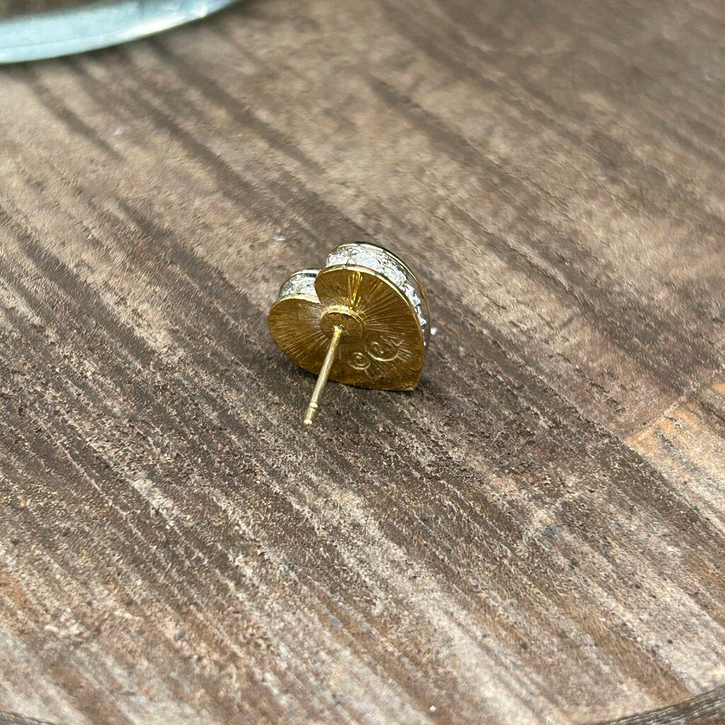 Swarovski Heart Stud Earrings