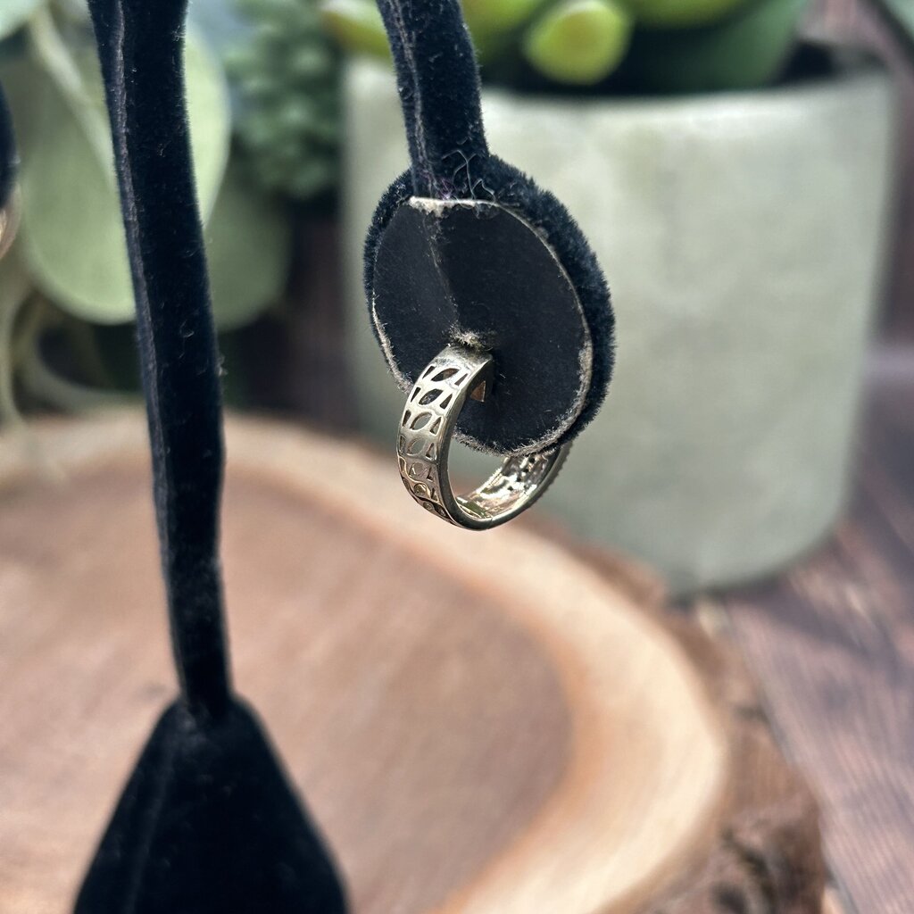 Sterling & Diamond Hoop Earrings