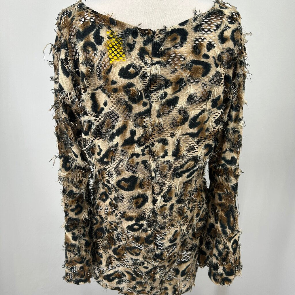 Mechant L/s Animal Print Sweater