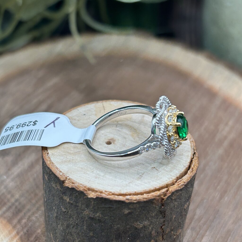 Sterling Emerald Ring